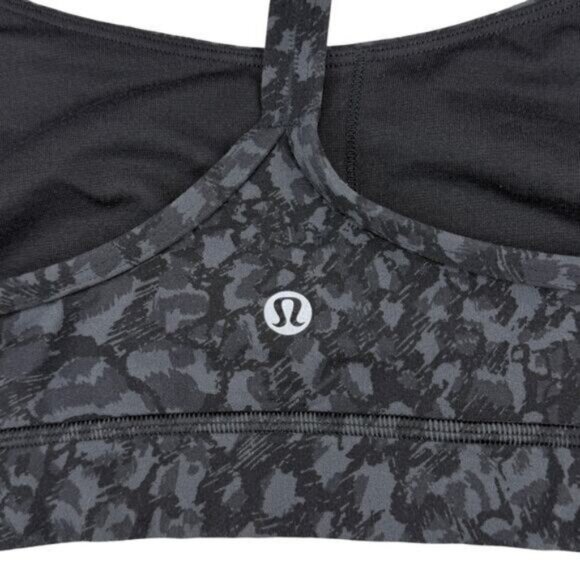Lululemon Flow Y Bra Nulu B/C Cup In Wild Thing Camo Deep Coal Multi Size 8 - Picture 6 of 7